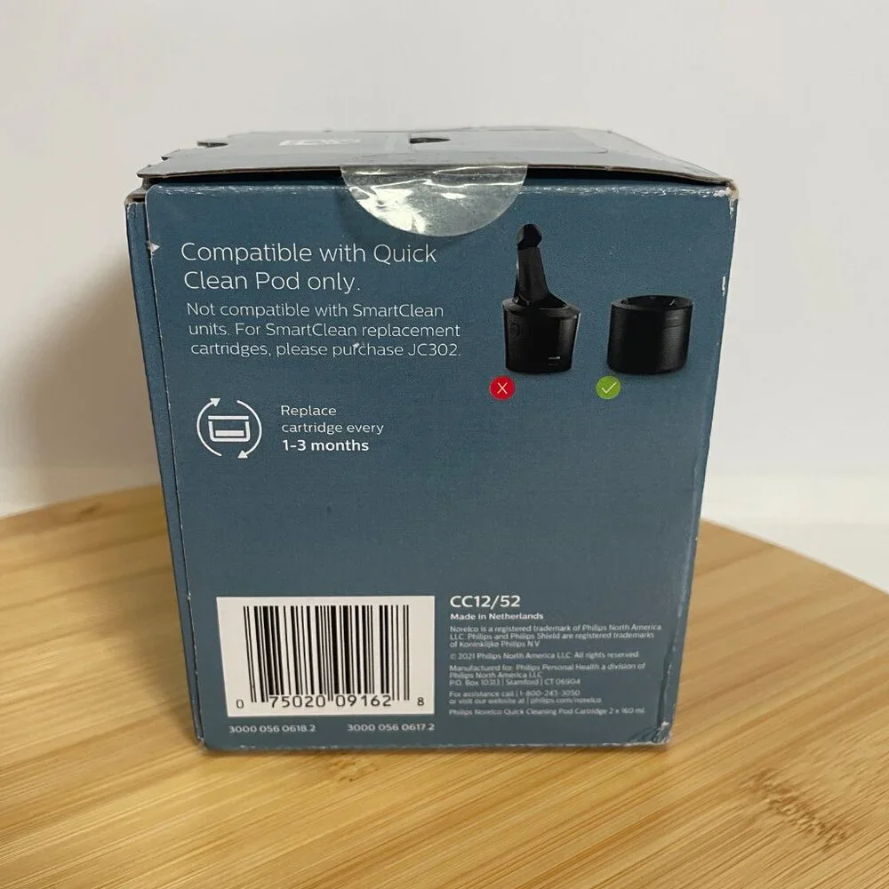 Philips Norelco Quick Clean Pod Cartridge Alcohol Free Electric Shaver Shaving